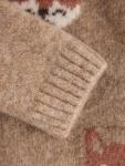 Детский вязаный свитер с лисой Lindex, Beige Melange - фото 3
