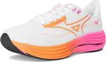 Кроссовки Mizuno Wave Rider 29 Hanabi, цвет White/Tang Orange - фото 7