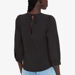 Топ Zenni с текстурой из эластичного крепа Whistles, черный - фото 4