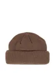Шапка бини в рубчик Kijima Takayuki, коричневый - фото