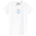 Футболка с рисунком «Цветочная корзина» Damson Madder, белый - фото