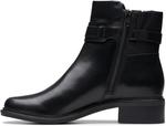Женские модные ботинки Clarks Maye Bella, Black Leather - фото