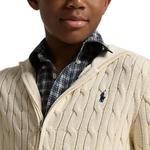 Детский свитер Polo Ralph Lauren, кремовый - фото 6