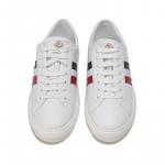 Новая футболка Moncler White Navy Red, Оригинальная коробка для обуви в комплекте - фото 4