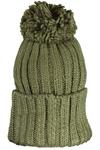 Мужская шапка Norway 1963 крупной вязки с помпоном, зеленый - фото 2