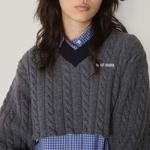 MIU MIU Свитер Women's Gray Blue - фото 5