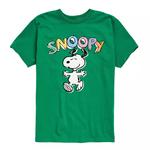 Футболка с рисунком Peanuts Snoopy для мальчиков 8–20 лет Licensed Character, зеленый - фото