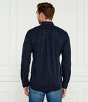 Рубашка мужская Boss Orange в горошек, синий - фото 3