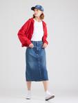 Миди юбка LEVIS  High Rise Back Slit , Blue denim - фото 5