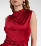 Мини-платье с драпировкой Magda Butrym, красный - фото 4