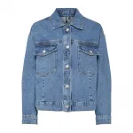 Куртка Pieces Elma denim, синий - фото 3