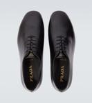 Оксфорды из гладкой кожи Prada, черный - фото 4