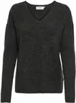 Only вязаный свитер "ONLCAMILLA V-NECK L/S PULLOVER KNT NOOS", серый - фото 4