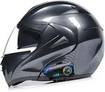 Шлем модульный BYGMWEP Bluetooth, черный - фото