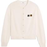 Кардиган Maison Kitsuné Double Bold Fox Head Patch Maison Kitsune, latte - фото