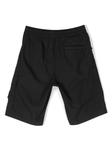Stone Island Junior шорты с нашивкой-логотипом, черный - фото 2