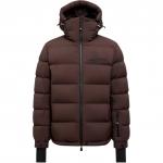 Лыжная куртка с капюшоном Moncler Grenoble, коричневый - фото