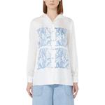 Майка Max Mara Nabil с принтом логотипа и пуговицами MaxMara, белый - фото 2