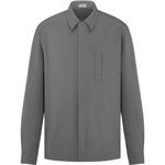 Серая мужская рубашка DIOR, серый - фото