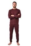 Длинная пижама JP1880, Merlot - фото 2