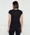 Футболка женская Elisabetta Franchi из модала с нашивкой, черный - фото 3