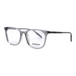 Овальная оправа для очков Montblanc мужская серая - фото