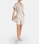 Льняные шорты Brunello Cucinelli, бежевый - фото 2