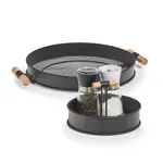 Поднос Zeller Present, (1 шт.), Ø 20 см, черный - фото 3