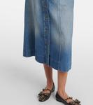 Джинсовая юбка миди Valentino, Medium Blue Denim - фото 5