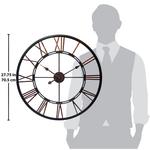 Круглые настенные часы Infinity Instruments Fusion, черный - фото 5