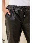Тканевые брюки Curvy Lady Kunstlederhose, черный - фото 4