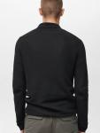 Аномик Regular Fit застёгивающийся поло-свитер Mango, Black - фото 4