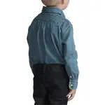 Детская джинсовая рубашка Polo Ralph Lauren, синий - фото 8