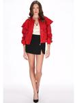 Faina Женский пиджак красного цвета - фото 2