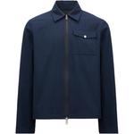 Moncler Рубашка-пиджак из ситца, Dark Blue - фото