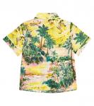 Легкая хлопковая рубашка Zimmermann Kids, желтый - фото 4