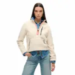 Толстовка Superdry Outdoor Fleece half zip, бежевый - фото