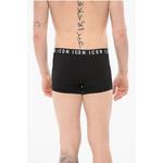 Хлопковые боксеры ICON с логотипом на поясе Dsquared2, черный - фото 2