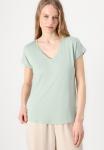 Футболка TOM TAILOR DENIM FLUENT V NECK , Fresh Mint Green/Mint - фото 4
