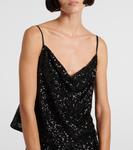 Берлинский топ с пайетками Diane von Furstenberg, черный - фото 5