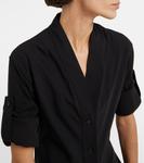 Платье миди из хлопкового джерси Ferragamo, Nero - фото 7