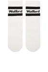 Носки с логотипом и ребристой текстурой Wolford, white & black - фото 3
