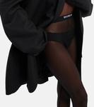 Колготки в сеточку с логотипом на поясе BALENCIAGA, черный - фото 3