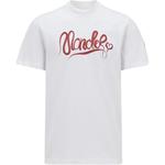 Футболка Cotton с логотипом Calligraphy Moncler, белый - фото 3