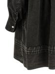 GANNI Платье-рубашка мини с эффектом черной стирки - фото 4