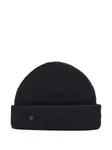 Шапка бини в рубчик Closed, черный - фото