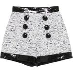 Твидовые шорты BALMAIN, белый - фото