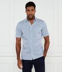 Рубашка мужская Calvin Klein в полоску с коротким рукавом, сине-белый - фото