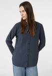 Блуза comma Button-down blouse, Dunkelblau/Dark Blue - фото