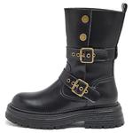 Женские ботинки на каблуке 4,5 см AGSDON, черный - фото 3